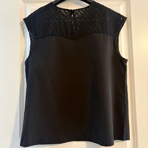 SHEIN Black Lace Sleeveless Top